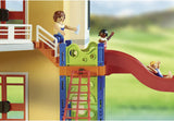 PLAYMOBIL City Life 70987 Poolparty mit Rutsche, Mit Lichteffekt, ab 4 Jahren