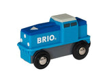 BRIO World - Blaue Batterie Frachtlok