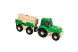 BRIO World - Traktor mit Holz-Anhänger
