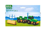 BRIO World - Traktor mit Holz-Anhänger