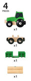 BRIO World - Traktor mit Holz-Anhänger