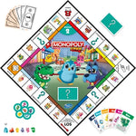 Monopoly Junior 2 in 1, d ab 4 Jahren, 2-6 Spieler, doppelseitiger Spielplan