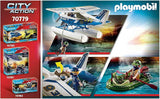 PLAYMOBIL City Action 70779 Polizei-Wasserflugzeug: Schmuggler-Verfolgung, Schwimmfähig, ab 5 Jahren