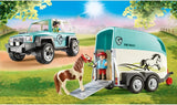 PLAYMOBIL Country 70511 PKW mit Ponyanhänger, Ab 4 Jahren