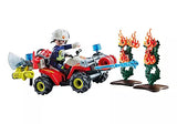 Playmobil 71825 Feuerwehr Quad löscht Heckenbrand