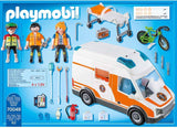 PLAYMOBIL City Life 70049 Rettungswagen mit Licht und Sound, Ab 4 Jahren