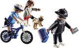 PLAYMOBIL City Action 70573 Polizei-Fahrrad: Verfolgung des Taschendiebs, ab 4 Jahren