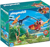PLAYMOBIL Dinos 9430 Helikopter mit Flugsaurier, Ab 4 Jahren