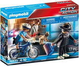 PLAYMOBIL City Action 70573 Polizei-Fahrrad: Verfolgung des Taschendiebs, ab 4 Jahren