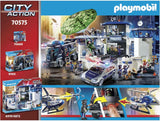 PLAYMOBIL City Action Polizei-Helikopter: Verfolgung des Fluchtfahrzeugs 70575, Mehrfarbig, One Size