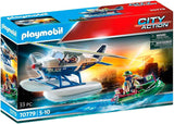 PLAYMOBIL City Action 70779 Polizei-Wasserflugzeug: Schmuggler-Verfolgung, Schwimmfähig, ab 5 Jahren