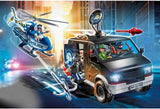 PLAYMOBIL City Action Polizei-Helikopter: Verfolgung des Fluchtfahrzeugs 70575, Mehrfarbig, One Size