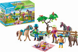 PLAYMOBIL Country 71239 Picknickausflug mit Pferden, Familienpicknick im Grünen, ab 4 Jahren