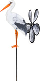 Windspiel Spin Critter White Stork Höhe 65 cm, Breite 32 cm, wetterfest und lichtbeständig