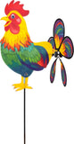 Windspiel Spin Critter Rainbow Rooster Höhe 65 cm, Breite 32cm, wetterfest und lichtbeständig