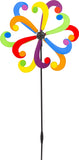Windrad Windmill Rainbow Blade Design Line, ø 44 cm, Höhe 124 cm, wetterfest