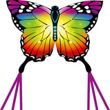 Drachen Butterfly Rainbow Kite 120x95 cm, Griff mit 25 m Schnur, ab 5 Jahren