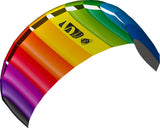 Drachen Symphony 1.8 Rainbow 180x60 cm, 2x25 m Schnur auf Winder, ab 12 Jahren