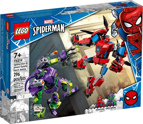 Lego Super Heroes 76219 Spider-Mans und Green Goblins Mech-Duell