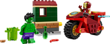 Lego Super Heroes 76287 Iron Man mit Bike und der Hulk