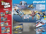 PLAYMOBIL Air Stuntshow 70831 Doppeldecker Phönix, Spielzeug-Flugzeug mit Motorgeräuschen, ab 5 Jahren