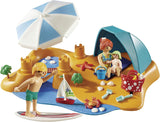 PLAYMOBIL Family Fun 9425 Familie am Strand, Ab 4 Jahren