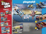 PLAYMOBIL Air Stuntshow 70832 Düsenjet Eagle, Spielzeug-Flugzeugmit drehbarer Turbine, ab 5 Jahren