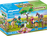 PLAYMOBIL Country 71239 Picknickausflug mit Pferden, Familienpicknick im Grünen, ab 4 Jahren