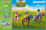 PLAYMOBIL Country 71239 Picknickausflug mit Pferden, Familienpicknick im Grünen, ab 4 Jahren