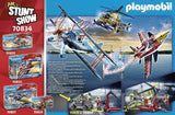 PLAYMOBIL Air Stuntshow 70834 Servicestation mit Kran, Spielzeug-Werkstatt für Flugzeuge, ab 5 Jahren