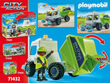 PLAYMOBIL City Action 71432 Kehrmaschine, Stadtreinigung, drehbare Kehrbürsten, ab 4 Jahren