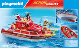 PLAYMOBIL Action Heroes 71598 Feuerlöschboot ab 4 Jahren