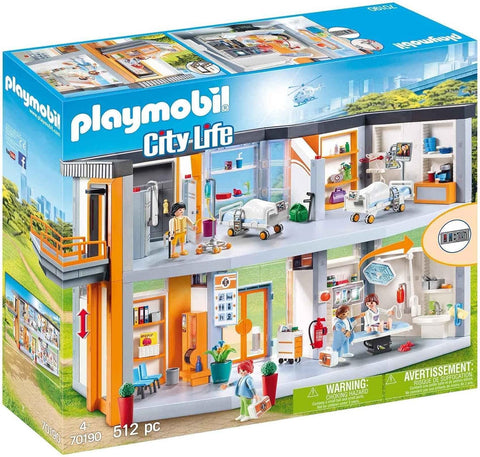 PLAYMOBIL City Life 70190 Großes Krankenhaus mit Einrichtung