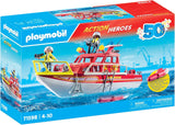 PLAYMOBIL Action Heroes 71598 Feuerlöschboot ab 4 Jahren
