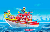 PLAYMOBIL Action Heroes 71598 Feuerlöschboot ab 4 Jahren