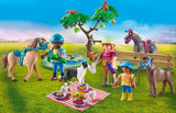 PLAYMOBIL Country 71239 Picknickausflug mit Pferden, Familienpicknick im Grünen, ab 4 Jahren