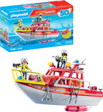 PLAYMOBIL Action Heroes 71598 Feuerlöschboot ab 4 Jahren