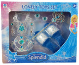 Spielset Prinzessin blau transparent Splendid