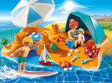 PLAYMOBIL Family Fun 9425 Familie am Strand, Ab 4 Jahren