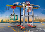PLAYMOBIL City Action 70770 Elektrischer Portalkran mit Containern, Motor zum Steuern, Ab 4 Jahren