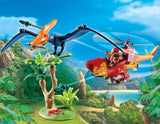 PLAYMOBIL Dinos 9430 Helikopter mit Flugsaurier, Ab 4 Jahren