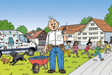 Papa Moll im Kinderdorf