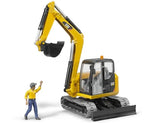 Bruder Cat Minibagger mit Bauarbeiter
