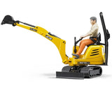 Bruder Bworld JCB Mikrobagger 8010 CTS und Bauarbeiter