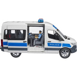 Bruder MB Sprinter Polizei Einsatzfahrzeug mit Polizist, Licht- und Soundmodul