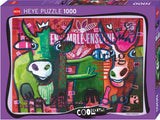 Heye Puzzle 1000 Striped Cows